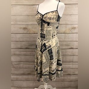 Newsprint Dress,